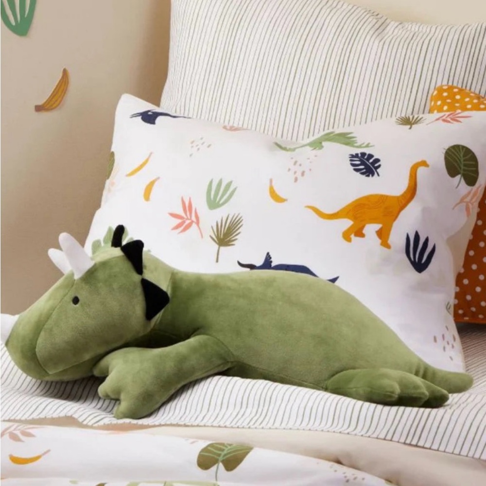 Green Dinosaur Pillow Toy